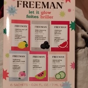 Freeman Let It Glow Face Mask Set 6 Mask! New Never Opened